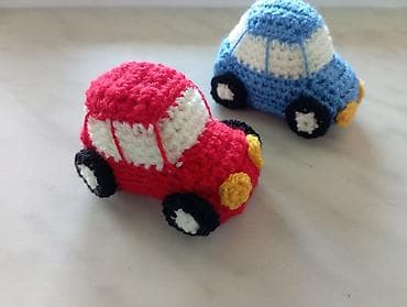 Çatdırılma var Məhsul: Ələ toxunmuş amiqurumi oyuncaq maşınlar (2 ədəd