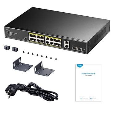 ucuz modem: Cudy GS1018PS2 16-Port Gigabit PoE+ Switch - 16 x Gigabit PoE+ RJ45 — 2