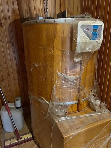 jakkuzi: Ağac buxar çəlləyi – rəqəmsal idarəetmə paneli ilə - Material: qalın — 5