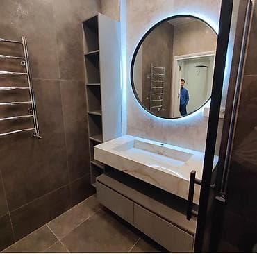 dekor sar: Banyo mebeli və qranit/akril tezgah üstü lavabolar – dizayn və — 4