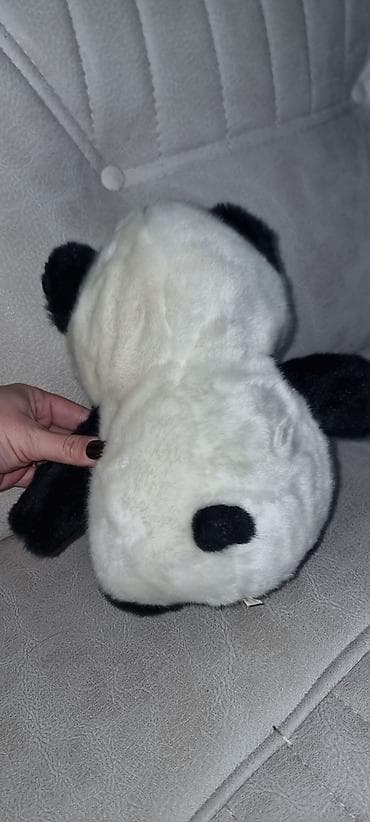 hediyye baglamalari: Məhsul: Panda plyuş oyuncağı - Rəng: klassik qara-ağ - Material — 4