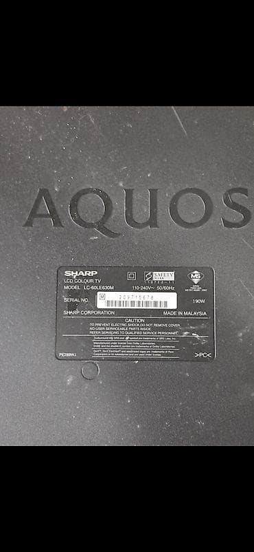 İşlənmiş Televizor Sharp LCD 60" Ödənişli çatdırılma — 4