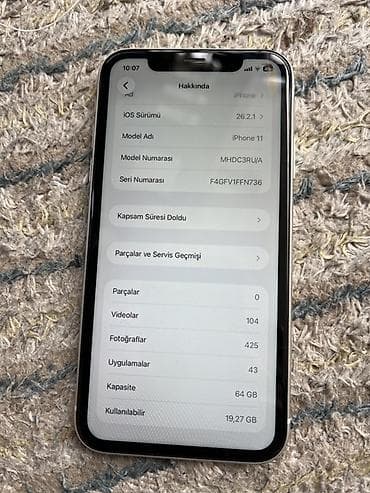 bit birə: IPhone 11, Ağ, Face ID — 6