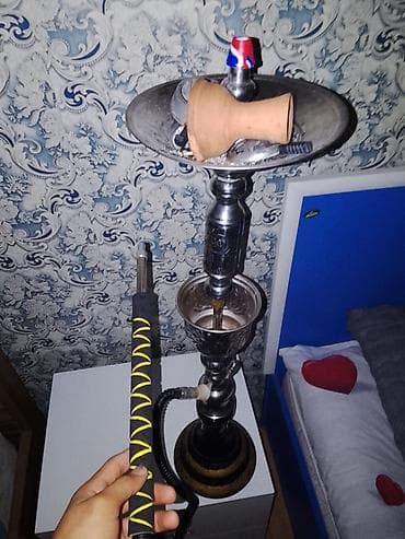 bas: Qəlyan dəsti - Klassik dizaynlı, metal gövdəli qəlyan - Geniş — 1