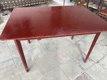 mətbəx stolu: Mətbəx masası, Açılmayan, Taxta, Dördbucaq masa — 2