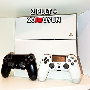 Şəkildəki PS4 500gb plombu üzərində, ideal vəziyətdə 2 pult +20