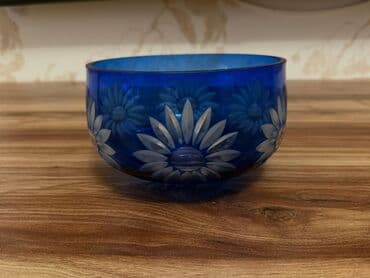 Kasalar, 1 əd, rəng - Göy, Şüşə