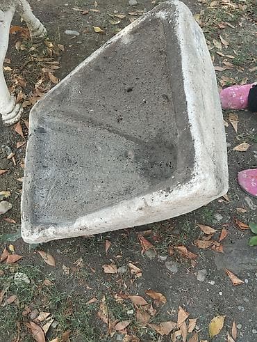 ucuz su çənləri: Beton bağ vazası/çiçək dibçəyi - Material: möhkəm beton - Forma — 2