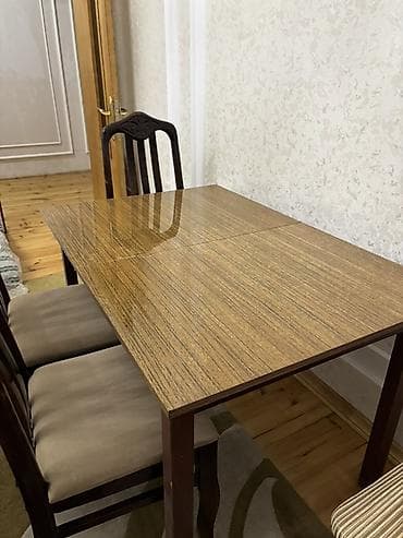 kuxna moykalari: Mətbəx üçün, Açılmayan, Dördbucaq masa, 4 stul — 3