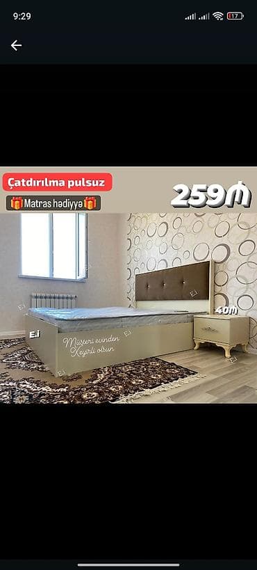 Yeni, Təknəfərlik çarpayı, Matras ilə — 1