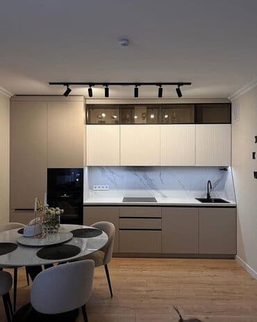 шкаф для стиральной машины: Кухонный гарнитур на заказ, Самозакрывающие петли, МДФ, Нет кредита, Бесплатная доставка — 2