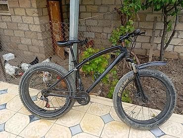 volta vsx: Fat bike tipli dağ velosipedi - Rəng: qara, möhkəm polad/alüminium — 1