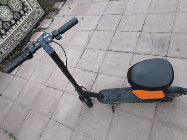 Электротранспорт: Elektrik skuter – oturacaqlı. Təkcə oturacağı 60 manatdir. Tekerlerin — 7