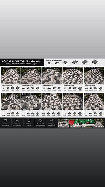 kafel ucuz: Tamet Bardür Kataloqu Həyət və bağça üçün dekorativ səki daşları — 4