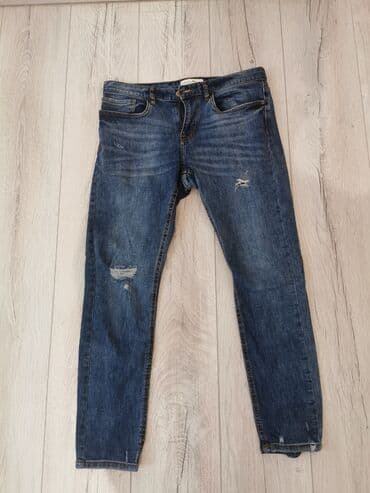 trapes şalvar: Cins şalvar, PULL&BEAR — 4