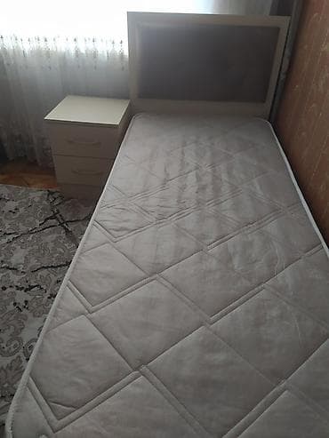 usaq carpayı: Tək nəfərlik çarpayı dəsti Az işlənib - Komplekt: çarpayı, döşək - — 2