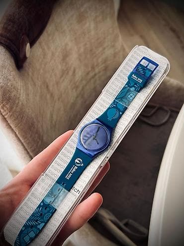 Yeni, Qol saatı, Swatch, rəng - Mavi