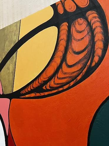divar satlari: Yağlı boya tablo, 70x90 Müəllif abstrakt rəsm əsəri. Əl işi, kətan — 2