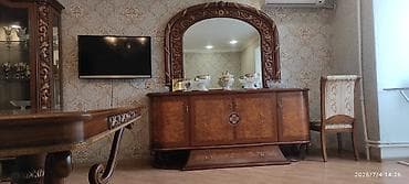 reception masa: Klassik üslubda zəngin oyma detallı qonaq otağı dəsti Tərkibi: - — 2