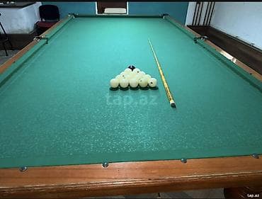 Bilyard masaları: Bilyard masası və tam dəst İki ölçüdə seçim: - Balaca ölçü: 3.1 m — 1