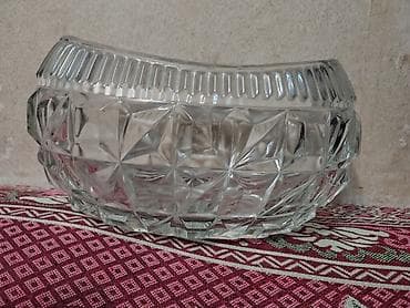 meyvə: Şüşə meyvə/qənnadı qabı - Material: qalın, şəffaf şüşə - Dizayn — 3