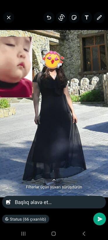 Qara Şifon don razmer ML.bir defe toya geymişem tezeden seçilmir.ünvan lalafo.az -da Qara Şifon don razmer ML.bir defe toya geymişem tezeden seçilmir.ünvan