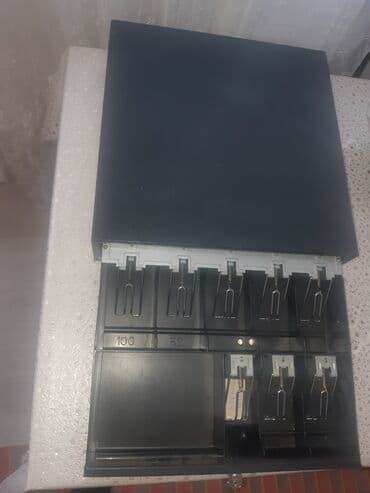 касса для денег: POS kassası üçün metal pul çekməsi - Rəng: qara, möhkəm metal korpus — 1