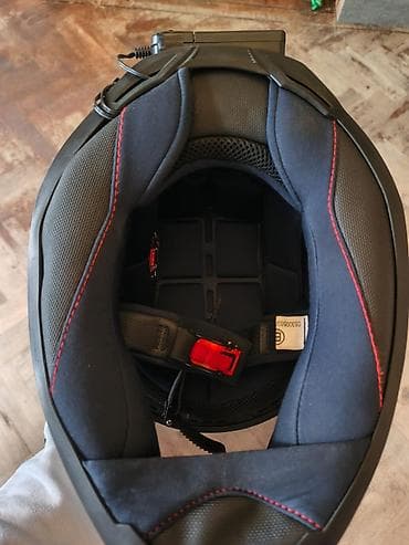 islenmis mator: LED işıqlı motosiklet dəbilqəsi – SWAY tam üzlü model - Korpus — 4