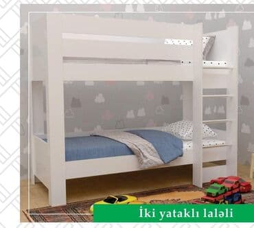pilləkən modelləri: Oğlan və qız üçün, Çarpayı, Matrassız, Siyirməli, MDF — 1