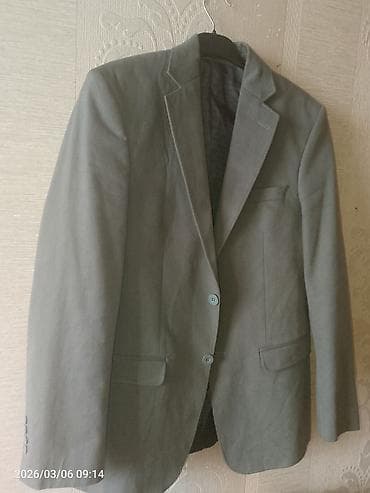 boz pencek: Kişi pencəyi – klassik model - Rəng: tünd boz (antrasit ton) - Kəsim — 2