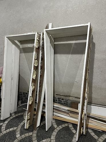 seyif qapi: Ağ rəngli daxili otaq qapısı və qutu dəsti - Material: ağ boyalı — 2