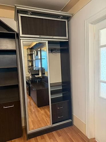 perla mebel dolablar: İşlənmiş, 2 qapılı, Güzgülü, Qəhvəyi, Digər material, Kupe, Düz dolab — 2