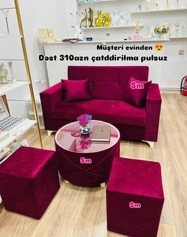 xacmaz divan: Диван, Новый, Раскладной, С подъемным механизмом, Ткань, Бесплатная доставка на адрес — 11