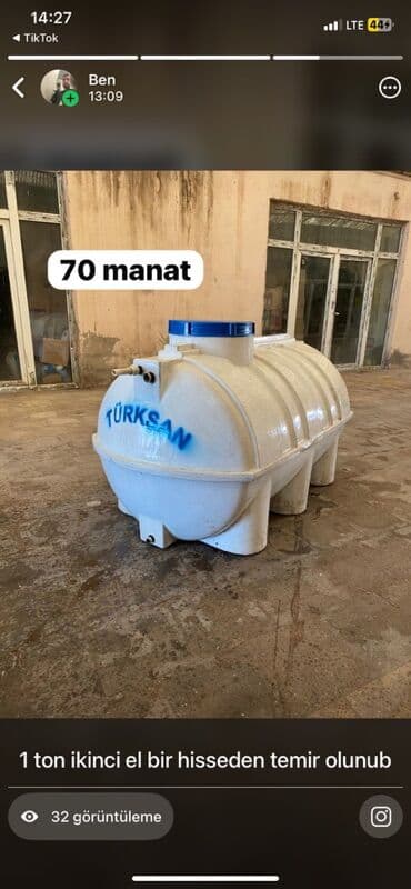 Bak, Plastik, 1000 l l