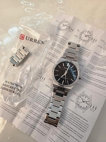 qolbaqlar instagram: Yeni, Qol saatı, Curren, rəng - Gümüşü — 3