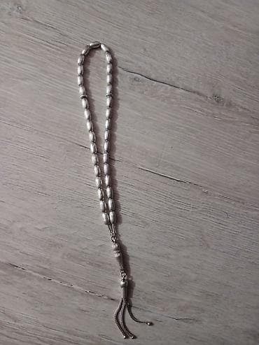 925 prova gümüş təsbeh - Material: 925 əyarlı gümüş (şəkildə “925”
