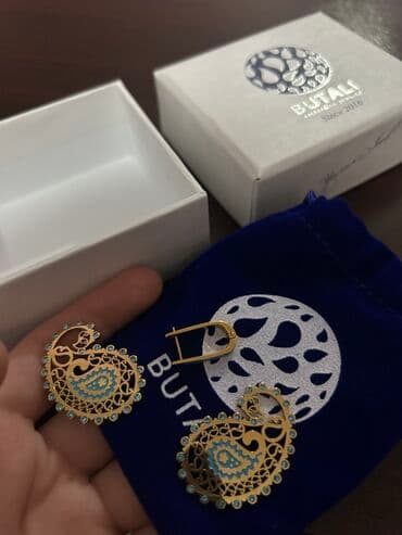 золотые комплекты с бриллиантами в баку: Original sırgalar, buta İşlənilməyib Yaxşi vəziyyətdədir, qutusu ilə — 1