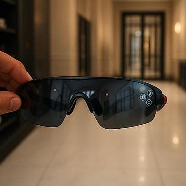 Eynəklər: Təhlükəsizlik eynəyi. Qara rəngdə. Gündəlik istifadə və açıq hava — 1