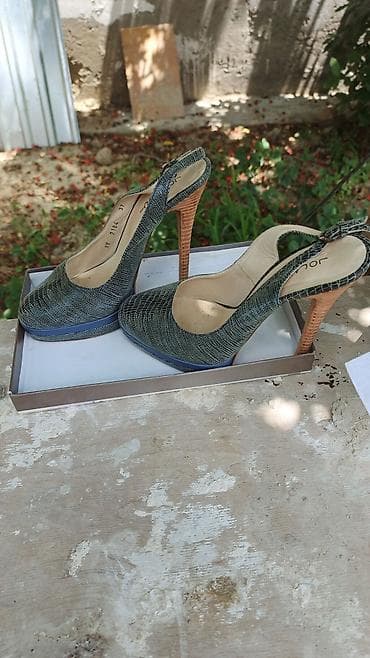 туфли женские: Loriblu qadın ayaqqabısı, 37 ölçü. Model açıq arxalı slingback — 2