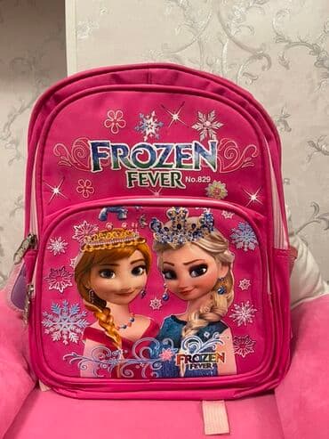 mekteb levazimati: Uşaq üçün “Frozen Fever” mövzulu məktəb çantası - Rəng: parlaq — 1