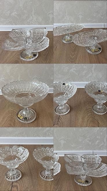 Tom xrustal bohemia qablar satılır Daxildir Tom bohemia 2 ədəd çərəz