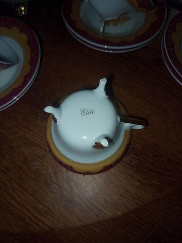 tort vitrin: Çay dəsti, rəng - Ağ, Farfor — 2