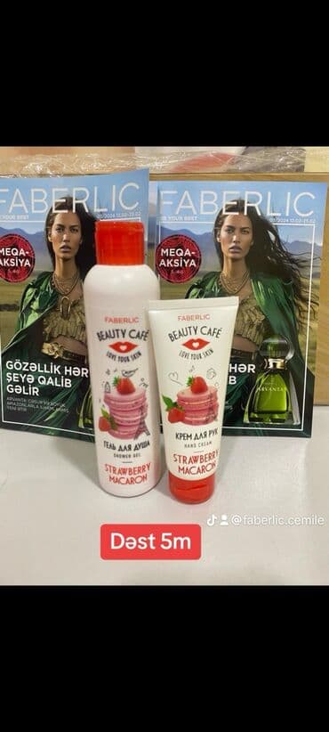 daban catları ucun krem: 2li🍓Dəst Möhtəşəm😃 Qiymət 200 ml Duş Geli 70 ml Əl Kremi — 1