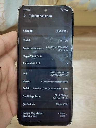tank telefon qiymeti: Smartfon – böyük tam ekranlı, ön kamerasi ekranın mərkəzində — 7