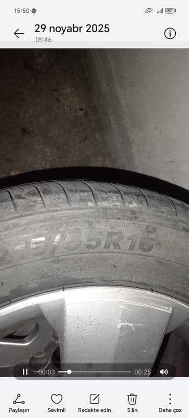 teker temiri: İşlənmiş Disk təkər Mercedes-Benz 215 / 55 / R 16, 5 Boltlu — 2