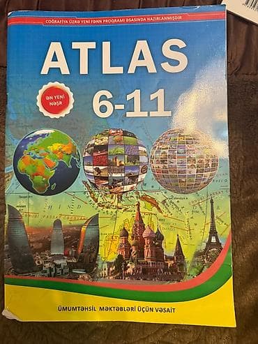 Məhsul: Coğrafiya Atlası və Kontur Xəritələr dəsti - Atlas: “ATLAS — 2