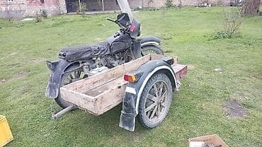 ucuz kamaz satisi: Yan qoşqulu motosiklet – yük daşıma üçün əlverişli - Yan qoşqu: taxta — 1