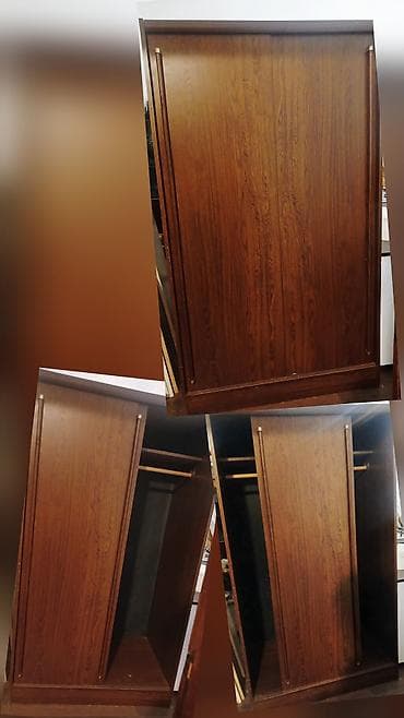 2 qapılı, Qəhvəyi, Digər material, Kupe, Düz dolab