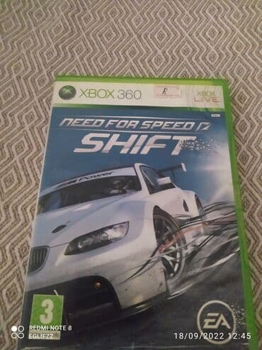 Xbox 360 disk Need For Speed Shift
Az işledilmiş