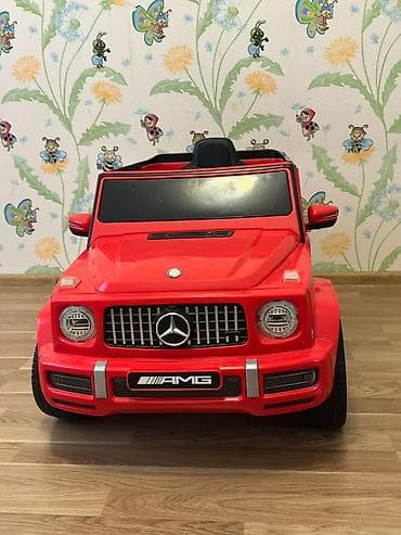 oyucaq maşın: Uşaq elektrik maşını – Mercedes-Benz G-Class AMG üslubunda, qırmızı — 2